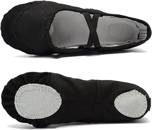 Miniatura 3 de Zapatos de ballet para niñas, zapatillas de ballet para prácticas, zapatos de baile de lona con suela dividida, zapatos de ballet para mujeres