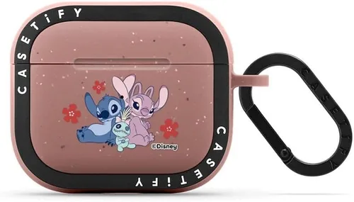 Miniatura 20 de CASETiFY AirPods Pro (1ª/2ª Gen) Estuche Bounce con Anillo [Colaboración Frozen] - Copo de Nieve de Anna - Taupe Mate