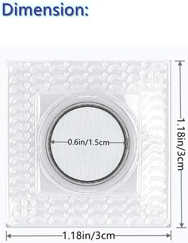Miniatura 2 de XILEWHZF 30 pares de cierre magnético oculto para coser, cierre oculto invisible para coser en PVC para bolso, cierre magnético para bolso, cierre