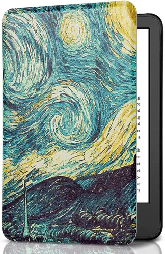 Miniatura 34 de CoBak Funda para Todos los Kindle Nuevos de 6 Pulgadas 2024 y 2022 (11ª Generación) - Cubierta Inteligente de Cuero PU, Suspensión y Activación