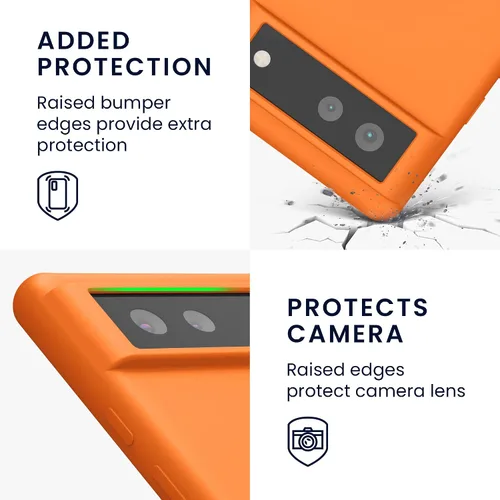 Miniatura 365 de kwmobile Funda Compatible con Google Pixel 6 Pro - Funda de teléfono de silicona TPU con acabado suave - Azul Arrecife