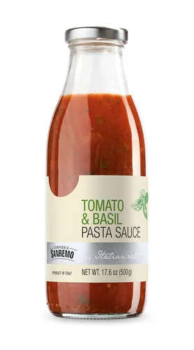 Miniatura 6 de Compagnia Sanremo Pasta Sauce Sanremo - Salsa italiana de pasta fresca de tomate y trufa, 100% ingredientes italianos frescos, sin OMG, 17.6 onzas