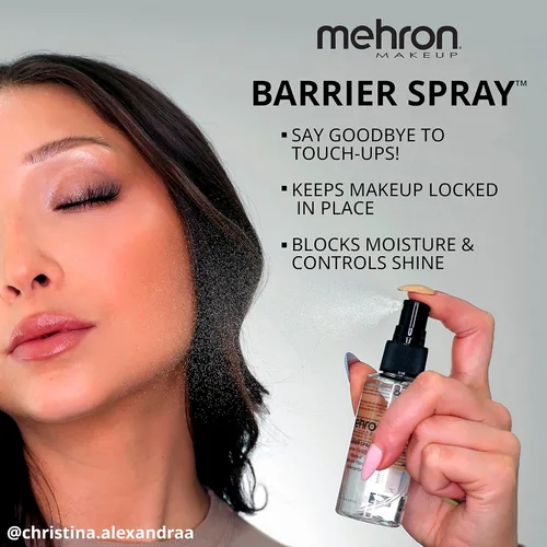 Miniatura 3 de Mehron Spray de barrera de maquillaje Spray fijador para maquillaje Spray fijador de maquillaje para rostro 9 fl oz (9.0 fl oz)