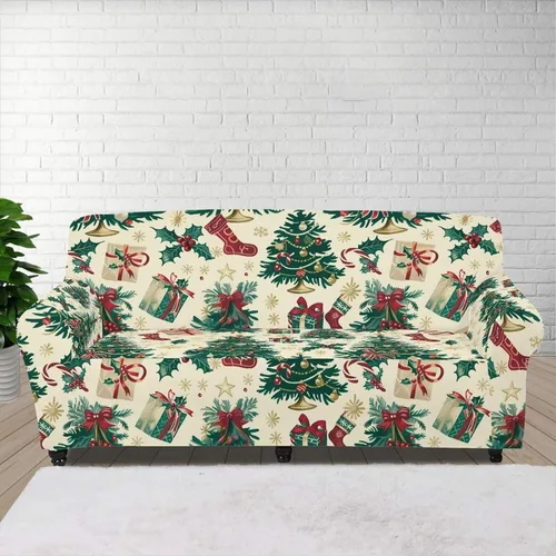 Miniatura 76 de Horeset Fundas elásticas para sofá con diseño de flores otoñales, lavables para sofá de 2 cojines, funda protectora para mascotas y perros