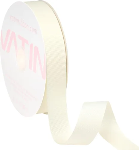Miniatura 23 de Vatin - Rollo de cinta de grogrén, rollos de 25-50 yardas, perfecto para decoración de bodas, coronas, baby showers, envolturas de paquete de regalo