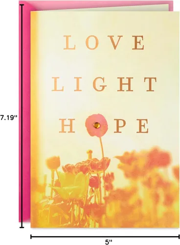 Miniatura 7 de Hallmark Tarjeta de Pascua espiritual (amor, luz, esperanza) para amigos, vecinos, hermanos