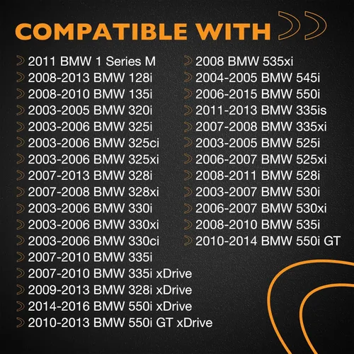 Miniatura 3 de HQPASFY Paquetes de bobinas de encendido, compatibles con BMW X3/X5/X6 2001-2017, 335i/325i/ 328i/320i/330i, 550i/650i/740li y más, reemplaza #