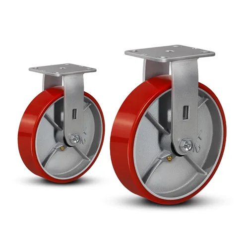 Miniatura 83 de Ruedas industriales de 4 x 2 pulgadas, ruedas resistentes, ruedas de poliuretano, capacidad de hasta 3200 libras. Uso para camión de plataforma