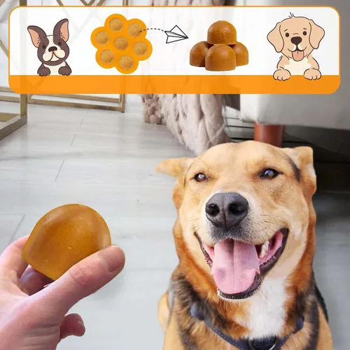 Miniatura 3 de Vodolo Molde de golosinas para perros congelados, grande para marionetas con tapa, moldes de silicona para congelar, golosinas de recarga congeladas