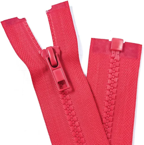 Miniatura 9 de YaHoGa 2 piezas cremalleras separadoras #5 de 30 pulgadas para coser abrigos y chaquetas, cremalleras de plástico moldeado amarillo a granel