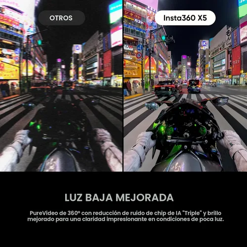 Miniatura 3 de Insta360 X5 Paquete Esencial - Cámara de acción 8K 360° impermeable, líder en poca luz, efecto de palo de selfie invisible, lente resistente
