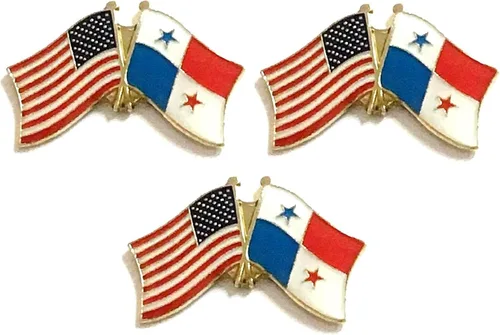 Miniatura 114 de 3 Pines de solapa con banderas de Estados Unidos y países internacionales, paquete de 3 pines dobles con diseño de banderas de Estados Unidos