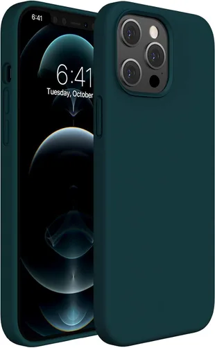 Miniatura 18 de Miracase Funda diseñada para iPhone 13, con protector de pantalla de vidrio templado, forro de microfibra suave antiarañazos, funda de goma