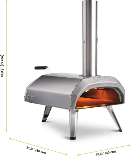 Miniatura 2 de Ooni Karu 12 - Horno de pizza al aire libre multi-combustible – Pizzas de 30 cm en 60 segundos - Horno de pizza portátil de leña y gas con piedra
