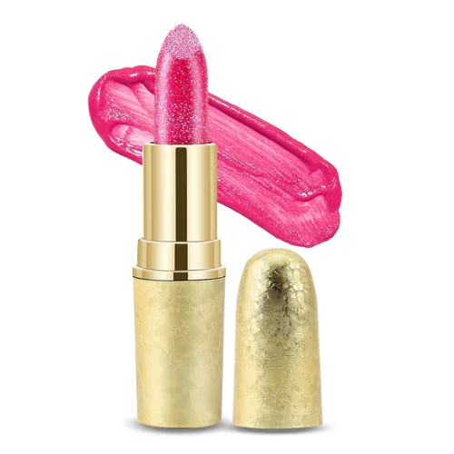 Miniatura 11 de Boobeen Bálsamo labial hidratante con purpurina para labios brillante, color de labios antiadherente, fórmula altamente pigmentada que da acabado