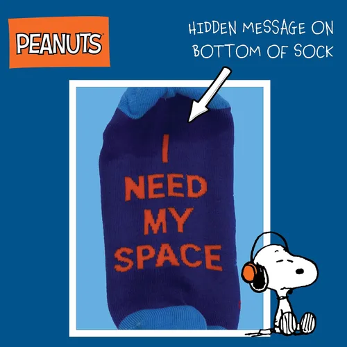 Miniatura 5 de Concept One Calcetines unisex para adultos Peanuts Snoopy Astronaut, azul, talla única de EE. UU, Azul Patchwork, talla única