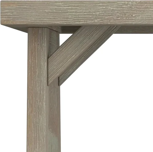 Miniatura 7 de Simpli Home - Sawhorse - Mesa de centro, color castaño oscuro., Pino, Distressed Grey