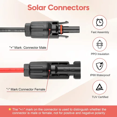 Miniatura 2 de Kit de conector de cable de panel solar 10 AWG, compatible con conector solar y conector Anderson para RV, Goal Zero Yeti, Renogy generador solar