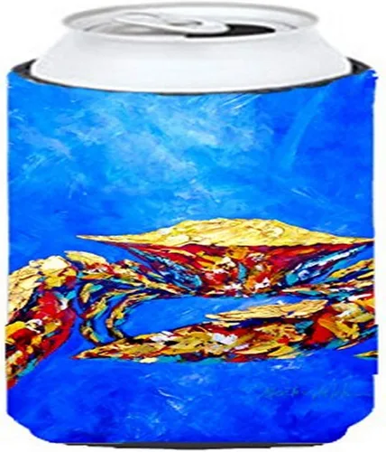 Miniatura 39 de Caroline's Treasures MW1185MUK Big Boy on Blue Crawfish Ultra Hugger para latas delgadas, funda para enfriar, lavable a máquina, funda para bebidas