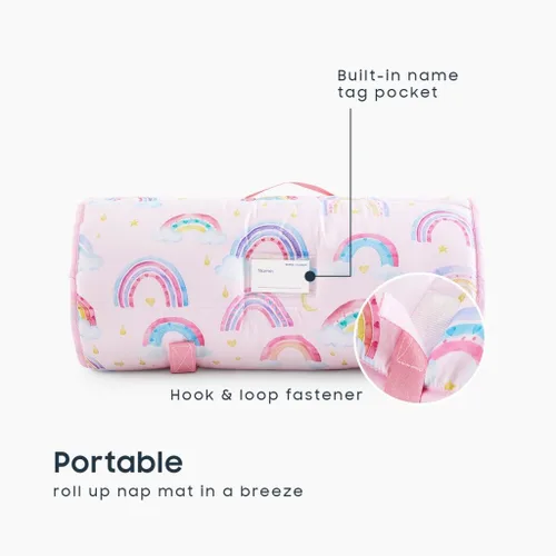 Miniatura 3 de Wake In Cloud - Tapete para siesta con almohada y manta, para niños y niñas a partir de 3 años en jardín de infantes, preescolar, saco de dormir