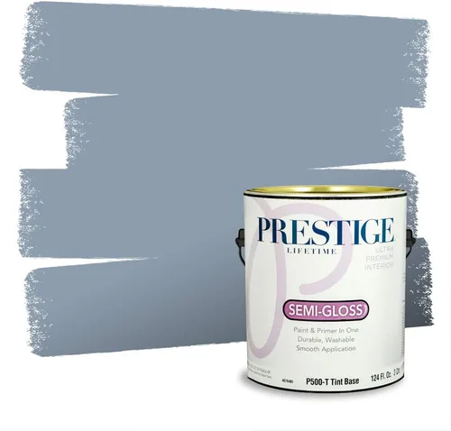 Miniatura 263 de Pintura Exterior + imprimación PRESTIGE, todo-en-uno, 1 galón, acabado mate, color comparable al Valspar* Royal Gray* VS151-Gris real