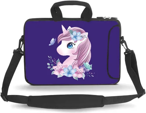 Miniatura 3 de Bolsa de mensajero de 14, 15, 15.4 y 15.6 pulgadas, funda de transporte con asa para accesorios, para portátiles de 14 a 15 pulgadas, cuadernos