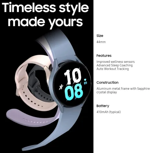 Miniatura 7 de Samsung Galaxy Watch 5 (1.732 pulgadas, WiFi + 4G LTE) 1.4 pulgadas Super AMOLED Smartwatch GPS Bluetooth con entrenamiento avanzado del sueño
