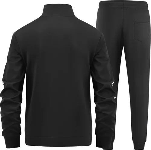 Miniatura 2 de Men's Tracksuits Set Long Sleeve Causal Full Zip Running Sports Sweatsuit for Men 2 Piece Outfits