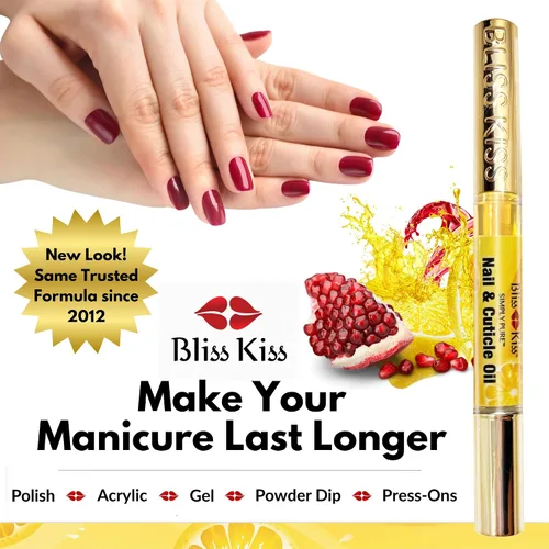 Miniatura 3 de NUEVO Bliss Kiss simplemente aceite puro de cutícula y uña kit principiante