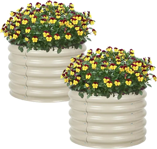 Miniatura 30 de Aoodor Aluzinc - Cama de jardín modular 2 en 1 elevada de metal, 63 pulgadas de largo x 32 pulgadas de ancho x 32 pulgadas de alto, maceta
