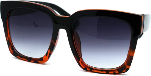 Miniatura 5 de Gafas de sol de plástico grueso con borde de cuernos de gran tamaño XXL para mujer