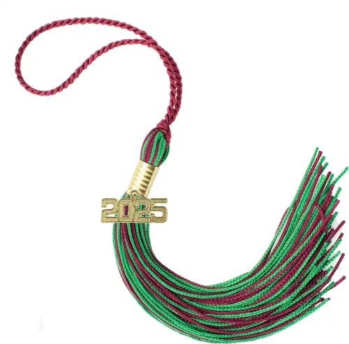 Miniatura 658 de Borla de graduación Aqua 2022, todos los colores escolares disponibles, fabricada en Estados Unidos