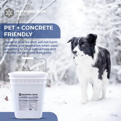 Miniatura 5 de National Blue Snow Salt Ice Melt Cubo de 35 libras, derretidor de hielo de acción rápida, apto para mascotas, plantas y hormigón, respetuoso