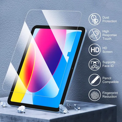 Miniatura 5 de FINTIE Protector de pantalla para iPad (A16) de 11ª generación de 11 pulgadas (2025), iPad de 10.9 pulgadas (2022), protector de pantalla de vidrio