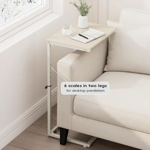 Miniatura 4 de Vagusicc C Shaped End Table for Couch, 33.2'' Tall C Table Adjustable Height Side Table, Small Side Table for Small Spaces, Couch Tables that Slide