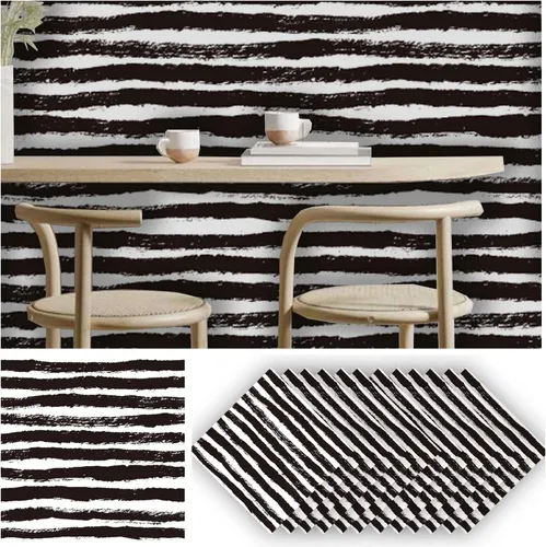 Miniatura 7 de Alwayspon 12 calcomanías mate para azulejos de pared, despegar y pegar, calcomanías de vinilo autoadhesivas para azulejos de cocina y baño, 6 x 6