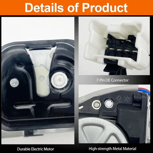 Miniatura 3 de Actuador eléctrico de bloqueo de puerta elevadora compatible con QX56 Quest 2004-2010, FX35 FX45 2003-2008, 2005-2010 Armada Ensamblaje de pestillo