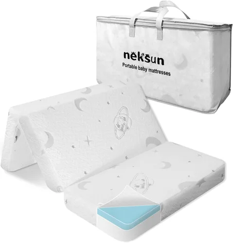 Miniatura 9 de Tri-fold Pack and Play Mattress, 38x26 Memory Foam & High Density Foam Baby Mattress for Pack N Play, Foldable Travel Pack N Play Mattresses