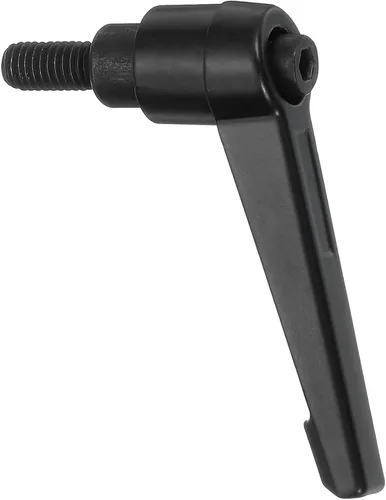 Miniatura 23 de uxcell Perillas ajustables M5 x 0.472 in, mango de rosca macho, botón de trinquete de liberación rápida, perno giratorio para maquinaria de torno