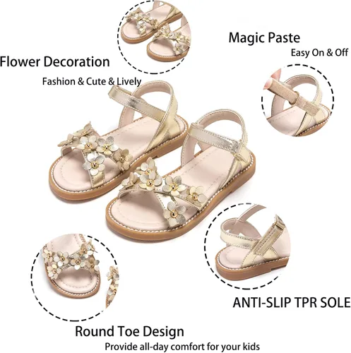 Miniatura 5 de Kiderence Toddler Girls Sandals Little Girls Kids Summer Shoes Toddler Sandals
