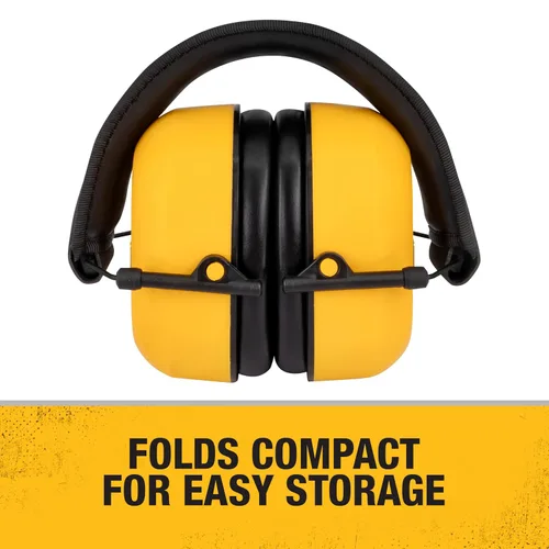 Miniatura 5 de DEWALT DPG18 Reductor Orejera Pasiva NRR28 Protección auditiva con diadema acolchada ajustable y diseño plegable compacto