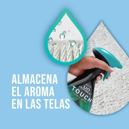 Miniatura 4 de Febreze Unstopables Touch - Aerosol para tela y eliminador de olores, Paradise, 27 onzas