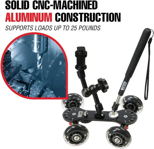 Miniatura 5 de Vidpro SK-22 Carrito Profesional para Patinaje - Deslizador Rodante para Cámaras DSLR y Videocámaras Ideal para Tomas a Bajo Nivel y Paneo