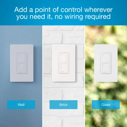 Miniatura 2 de Lutron Pico - Control remoto para interruptor inteligente Caseta, control de 2 botones, control de encendido/apagado, para uso en mesa o montaje