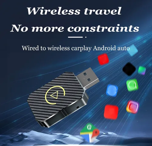 Miniatura 5 de Wireless CarPlay Adapter for BMW X6 M 2021 2022 2023 2024 2025 2026, 2 in 1 Plug and Play Fast Stable Converts Wired Car Play to Wireless CarPlay