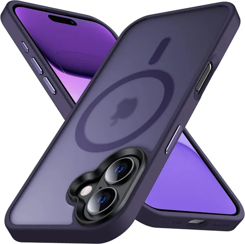 Miniatura 14 de Anqrp Funda magnética a prueba de golpes para iPhone 11, [compatible con MagSafe] [probada contra caídas de grado militar] Funda delgada de silicona