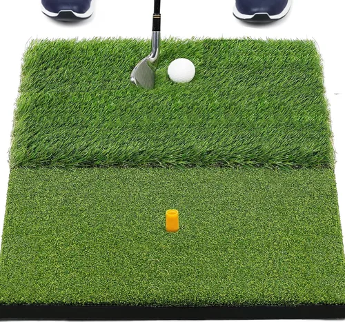 Miniatura 9 de JAYA Golf Hitting Mat with Heavy Rubber Base, Foldable Golf Practice Mat for Indoor & Outdoor Training, Dual Turf Fairway & Rough Grass Mat for