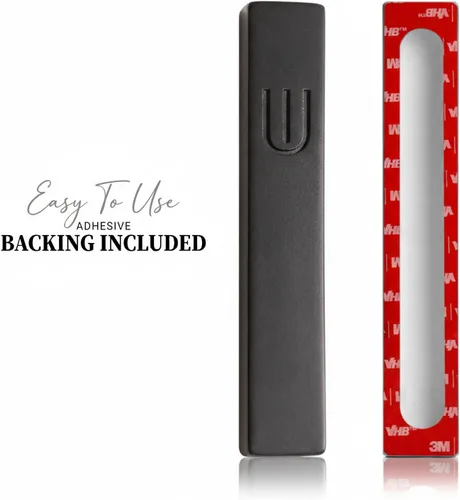 Miniatura 4 de SURI Mezuzah para puerta con pergamino - Funda moderna de mezuzá de 6 pulgadas con desplazamiento no Kosher incluido, se adapta a rollos de hasta 5