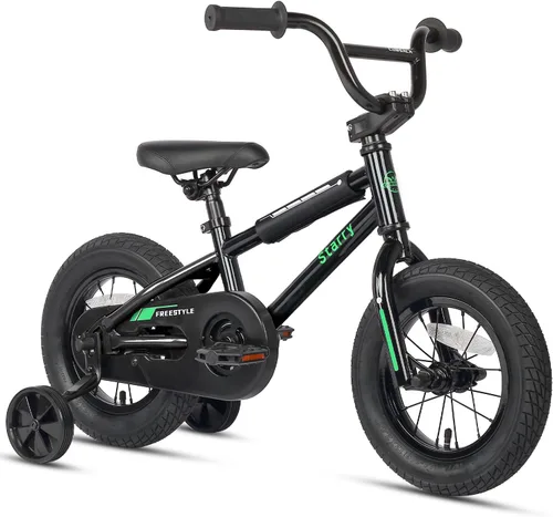 Miniatura 10 de cubsala Bicicleta para niños de 12, 14, 16, 18 pulgadas, estilo BMX, con ruedas de entrenamiento, freno para niños de 2 a 10 años, varios