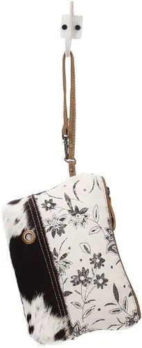Miniatura 6 de Myra Bag Urging Bolsa de muñeca de lona y piel de vaca reciclada S-1514, Varios